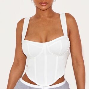 White Corset Top